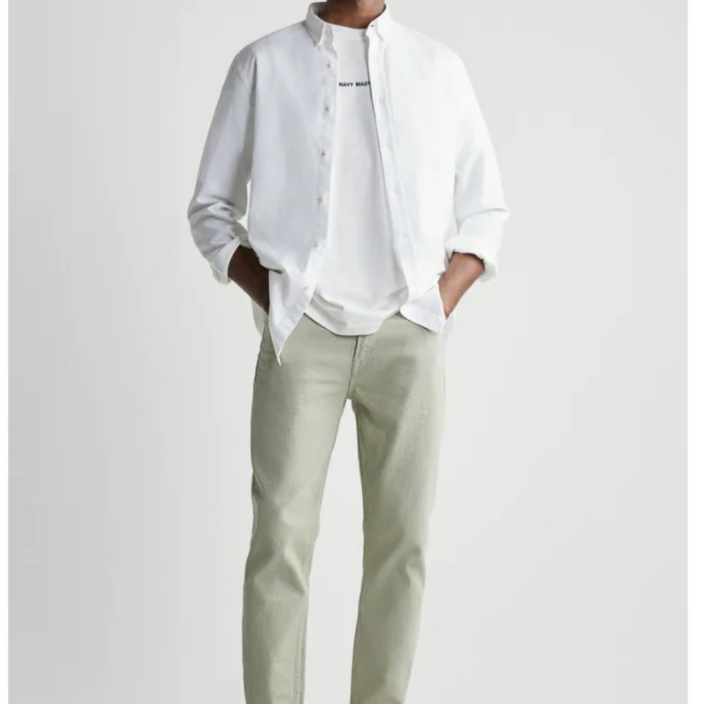 CROPPED SLIM FIT PANTS